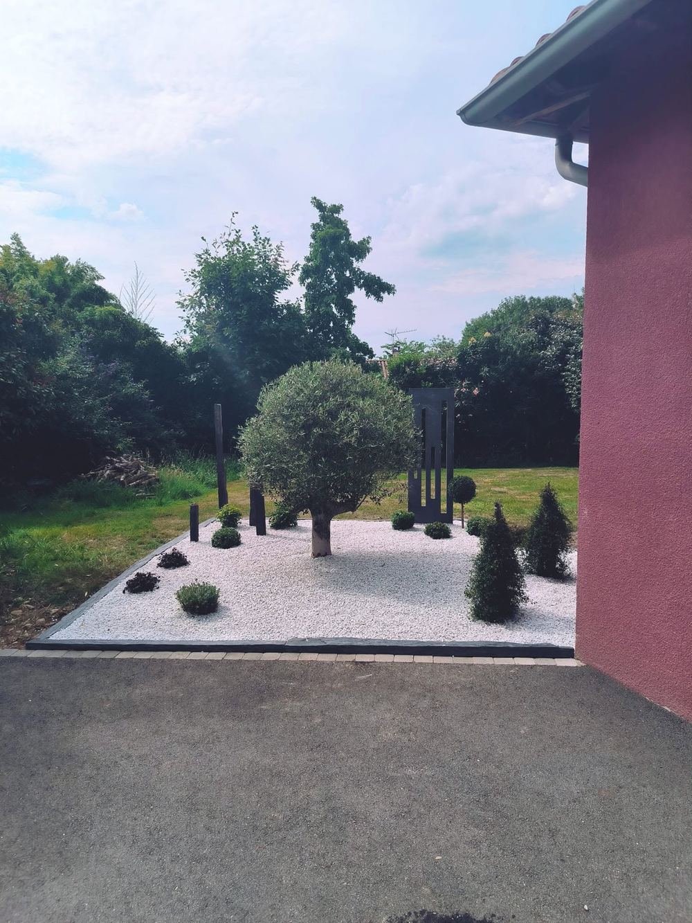 Jardin aménagé par MS Espace Vert près de Toulouse
